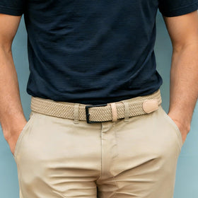 BELTROAD stretch belt showing seamless adjustability for a perfect fit