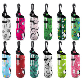 Bencailor 12-pack golf-ball-tee-holder compact design for quick on-bag access
