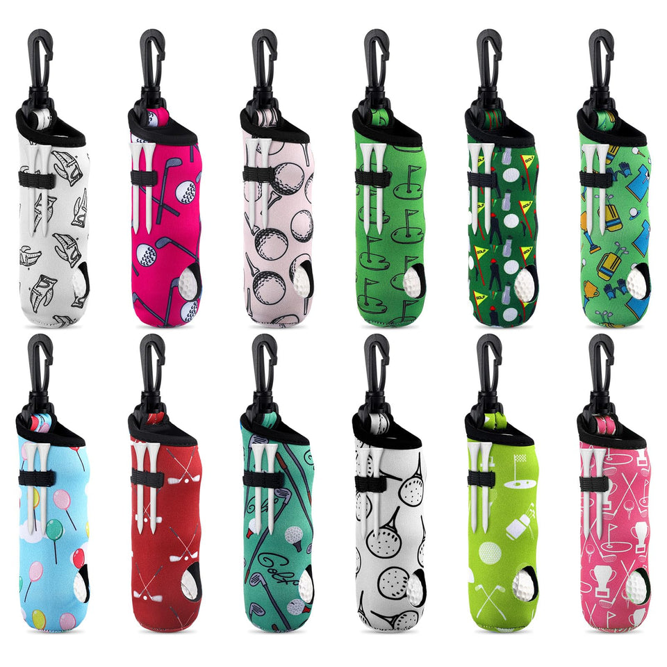 Bencailor 12-pack golf-ball-tee-holder compact design for quick on-bag access