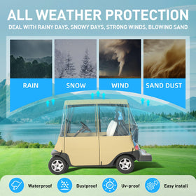 BENVOL 0.5mm clear PVC window offers visibility in wet weather