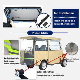 Universal four-seat cart fit across Yamaha EZGO Club Car