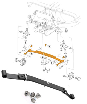 BestAccess coated carbon steel resists rust for outdoor golf cart use.