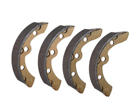 BestAccess brake shoes 4pc set for Club Car DS/Precedent/Tempo, ready for replacement