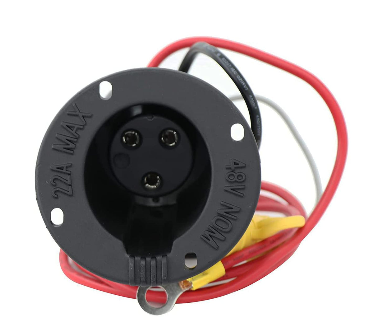 BestAccess DS 48V charger receptacle for Club Car DS with OEM components and secure connection