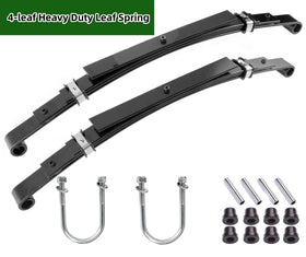 Coated carbon steel DS leaf spring resists rust for longevity