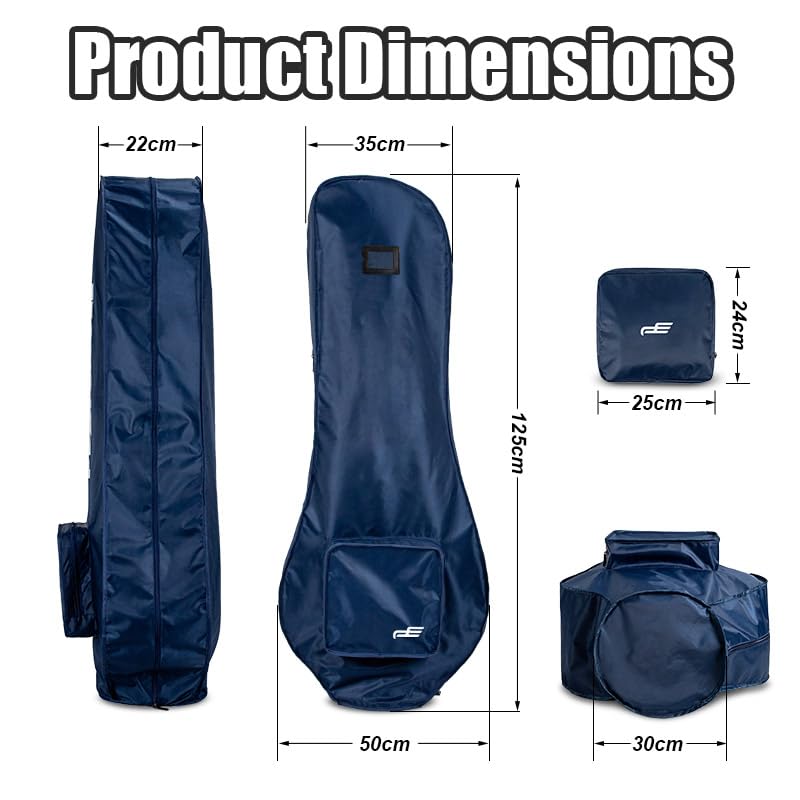 BestAccess dustproof rain cover for golf bags shown in compact form
