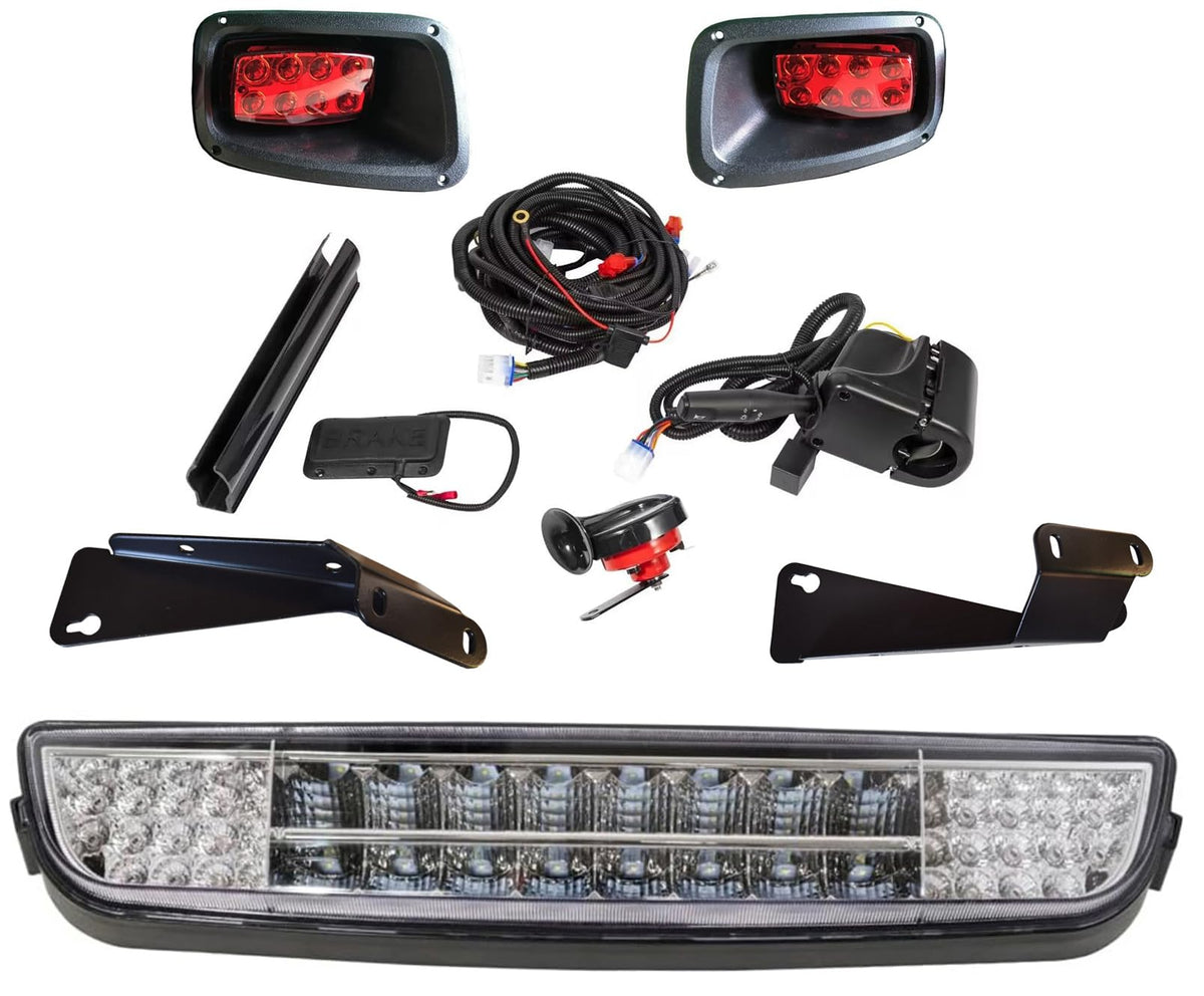 BestAccess EZ-GO TXT front headlight bar enhances night visibility for EZGO TXT carts.