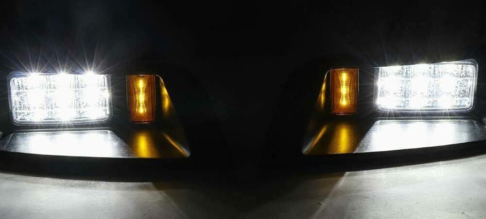 BestAccess EZGO TXT LED headlight front view with bright LED illumination