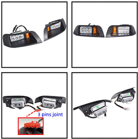 BestAccess EZGO TXT LED headlight hardware included for easy mounting