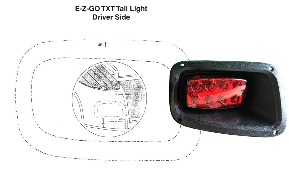 BestAccess EZGO TXT LED wiring and mounting—easy install for consistent night visibility.