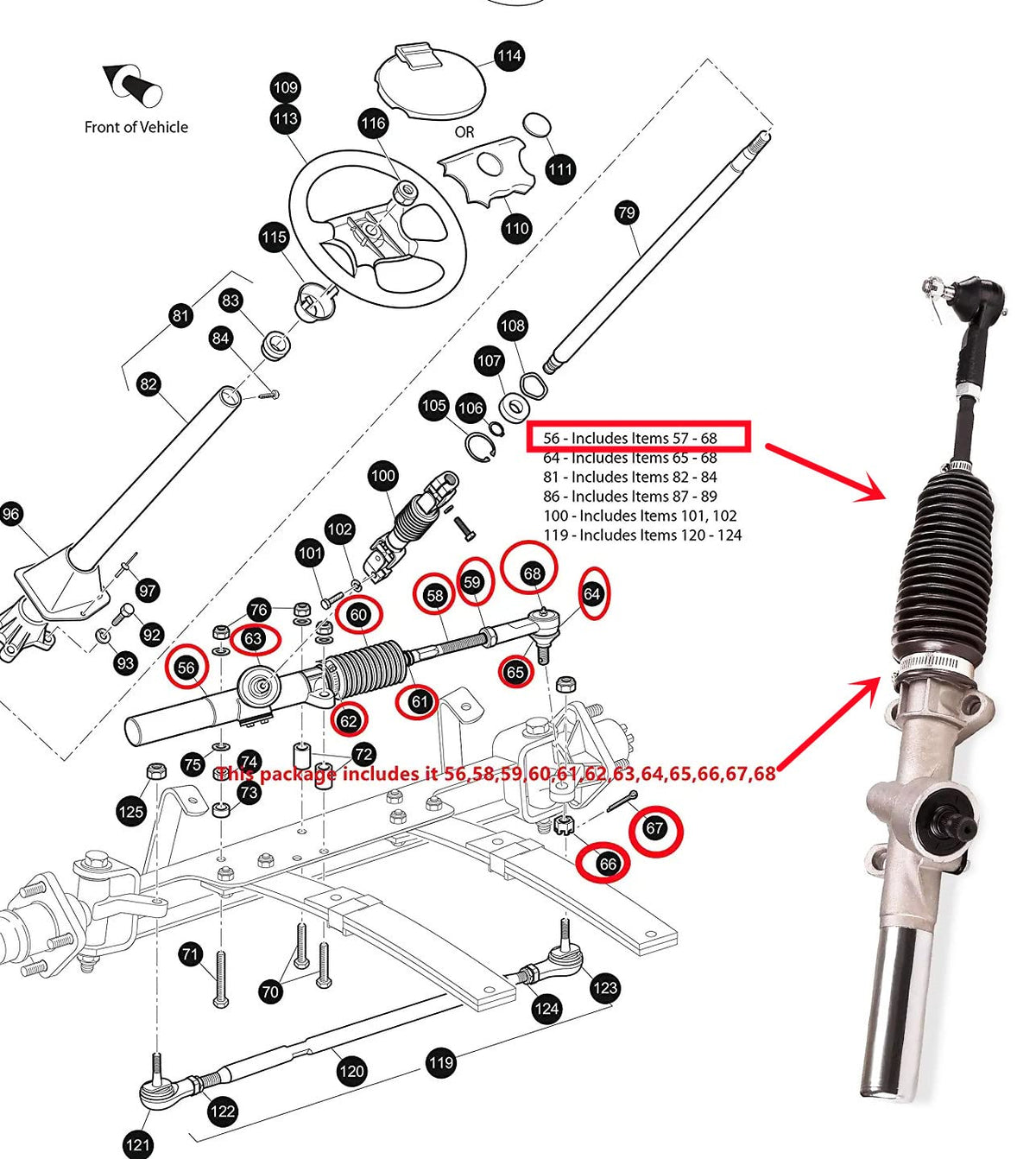 BestAccess EZGO TXT OEM-number label shown for easy compatibility check.