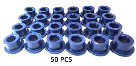 Blue urethane front upper A-arm bushing for Club Car DS, durable upgrade.