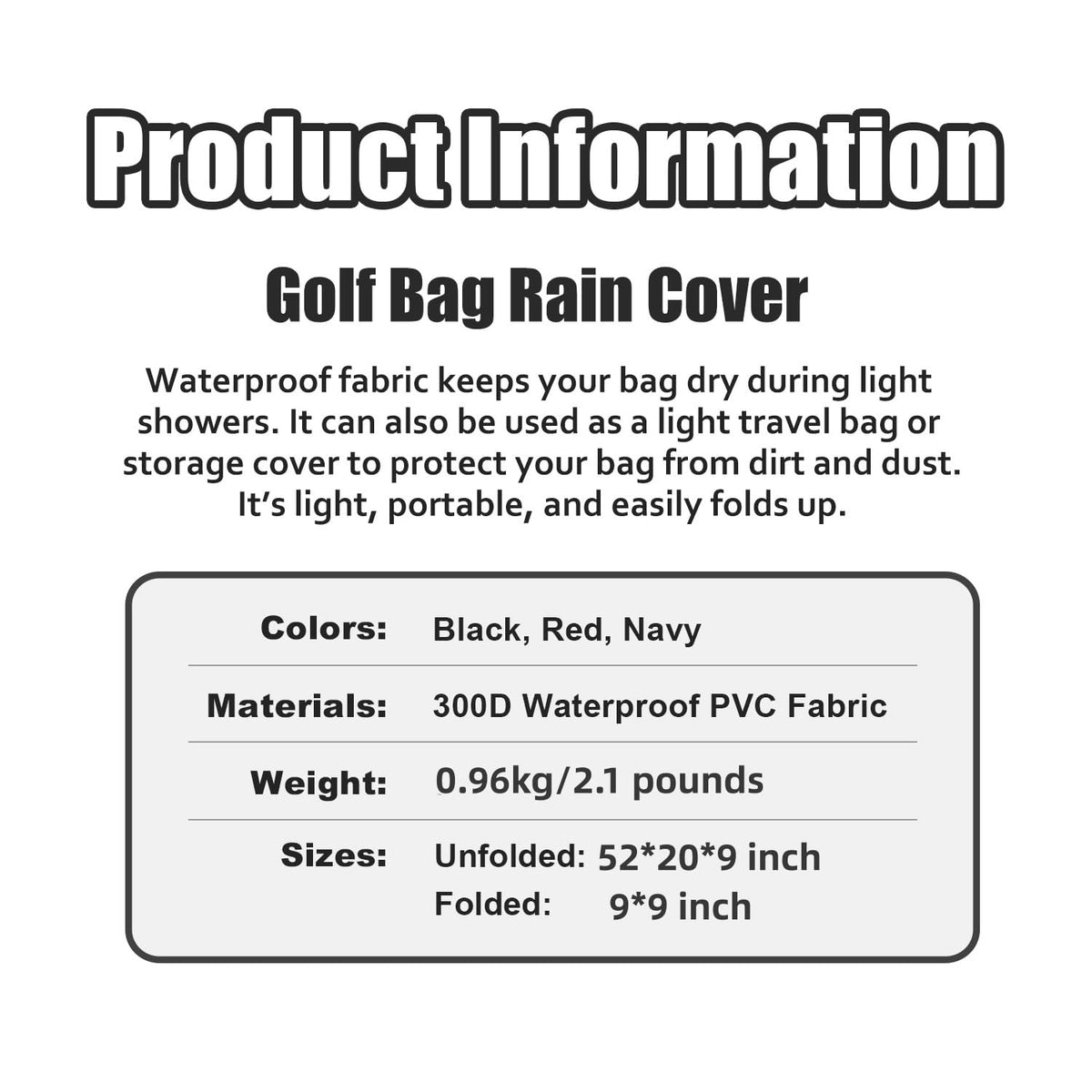 BestAccess dustproof rain cover protects bag from dirt during travel.