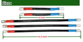 BestAccess 15.5-inch battery cable piece ready for longer cable routing.
