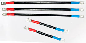 BestAccess golf cart battery cable 8-inch piece showing copper core for high conductivity.