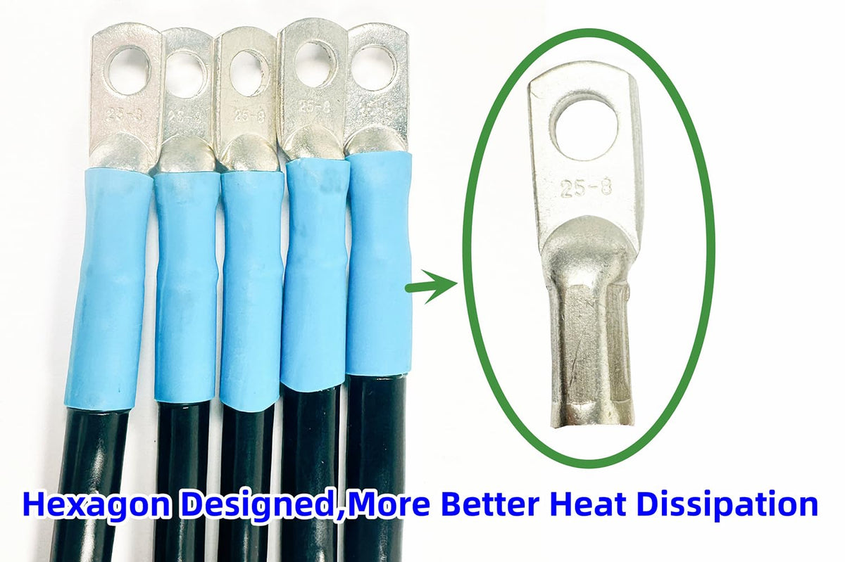 BestAccess battery cable with tin-coated plug designed to resist corrosion.