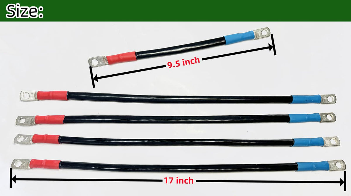 BestAccess Yamaha G22 4ga 17-inch cable with tin-plated terminals for durability.
