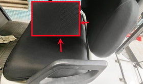 Close-up of BestAccess breathable mesh fabric for warm days.