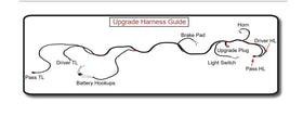 BestAccess harness connection image shows wiring to headlights and taillights for better visibility