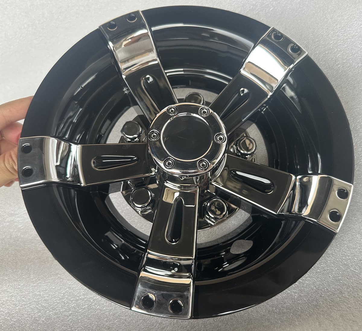 BestAccess hub caps installation clips close-up showing quick click-in