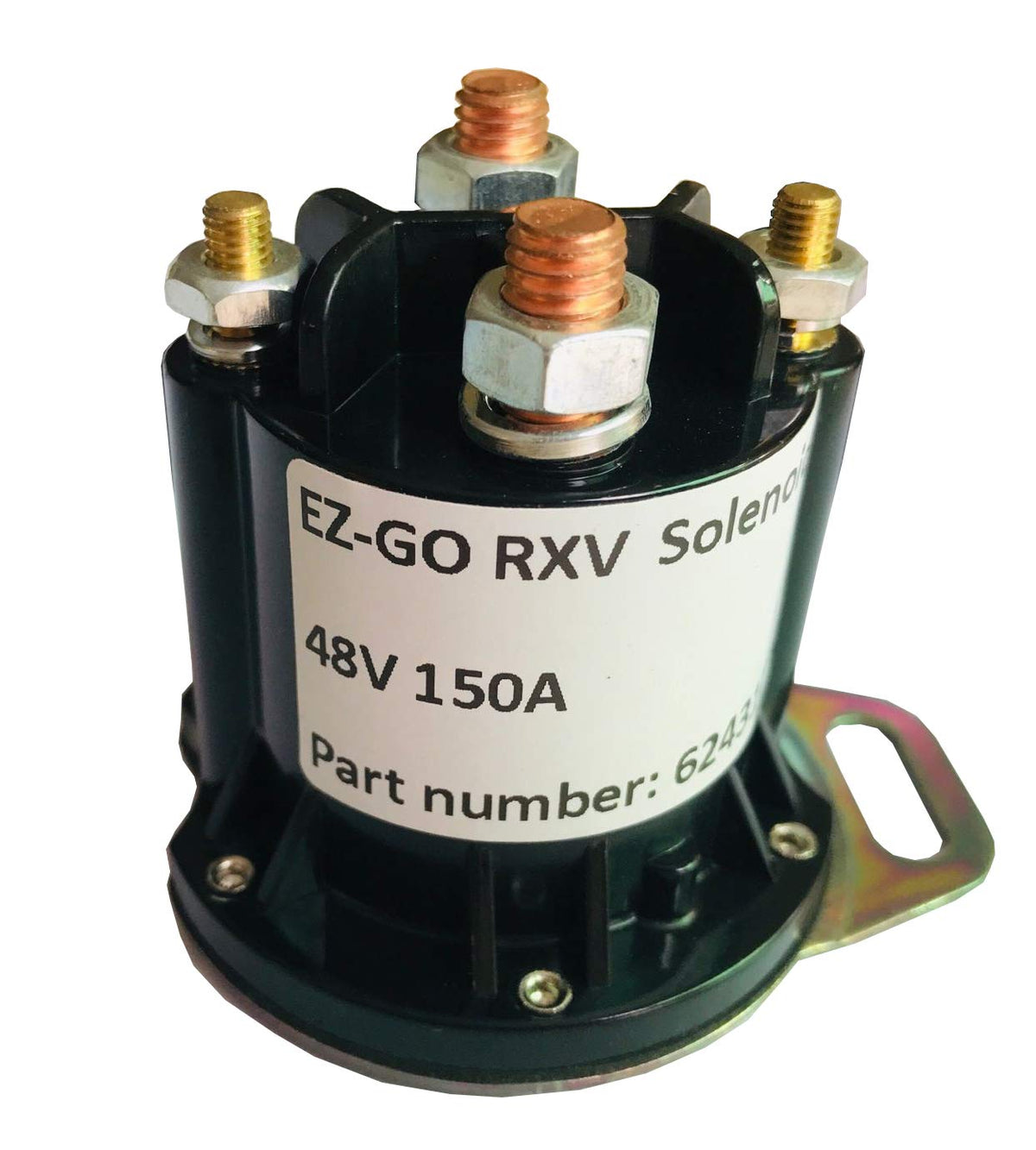 BestAccess RXV solenoid 48V front view for reliable golf cart startup.