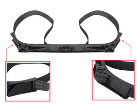 Sturdy black plastic bracket from BestAccess for rear-seat bag holder.