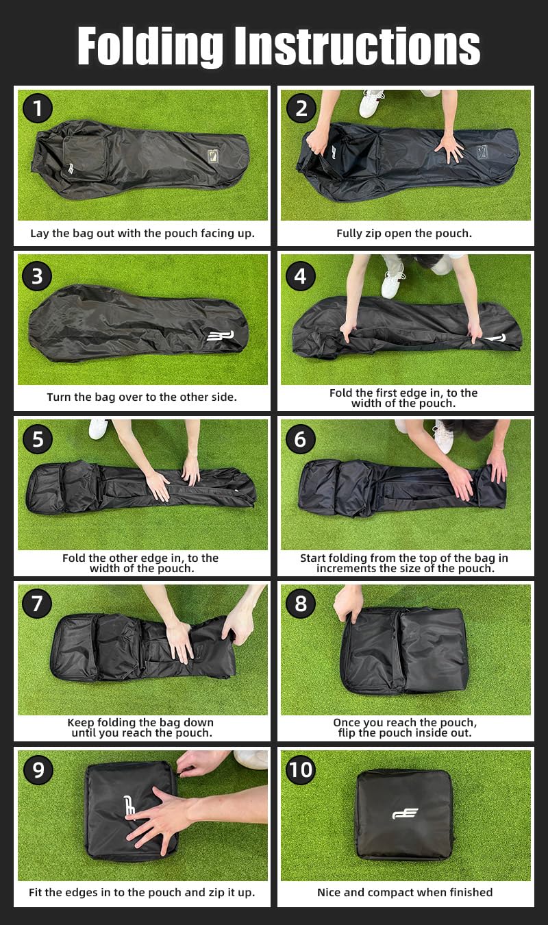 BestAccess universal-fit golf bag cover accommodating most bags