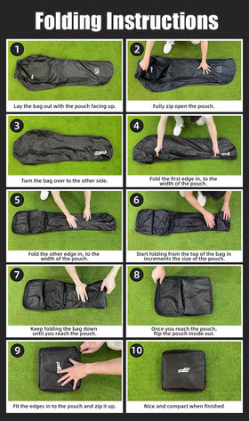 BestAccess universal-fit golf bag cover accommodating most bags