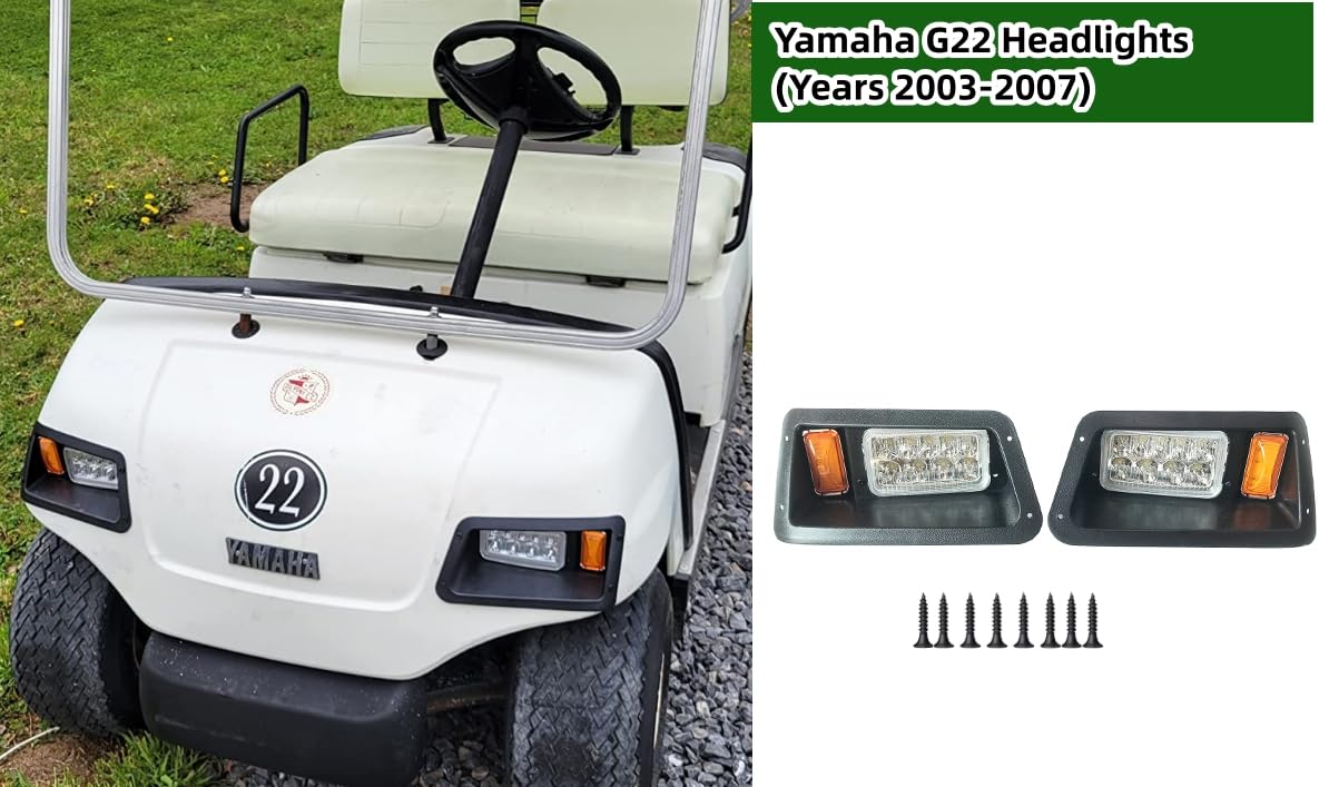 BestAccess Yamaha G22 LED headlights right headlight for improved visibility