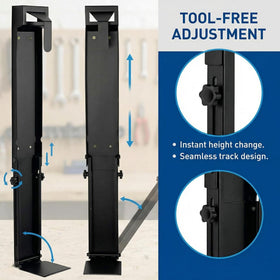 BEUTFQL adjustable-length holder fits various bag sizes securely.