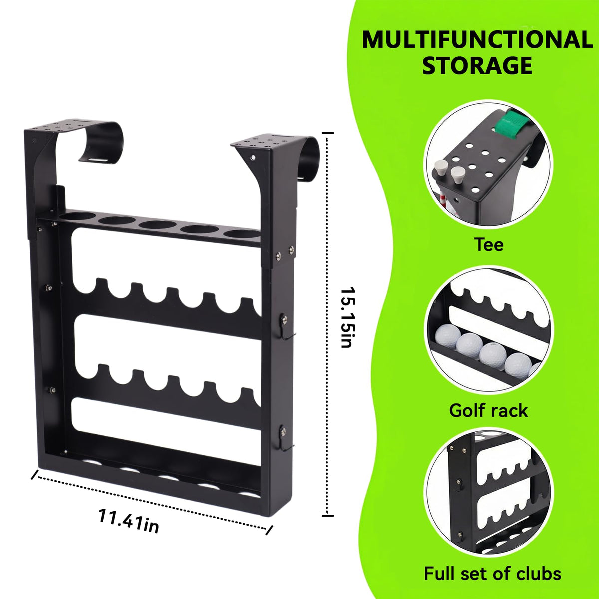 BEUTFQL Balls and tees storage keeps essentials within easy reach during rounds.