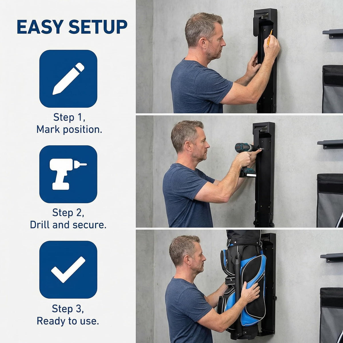 BEUTFQL includes screws for quick, tool-free installation.