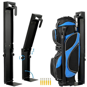 BEUTFQL wall-mount golf bag stand in a neat garage improves organization.