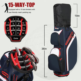 Beutyal cart golf bag showing premium materials for durability.