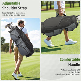 Beutyal Cart Golf Bag two top handles for easy carrying.