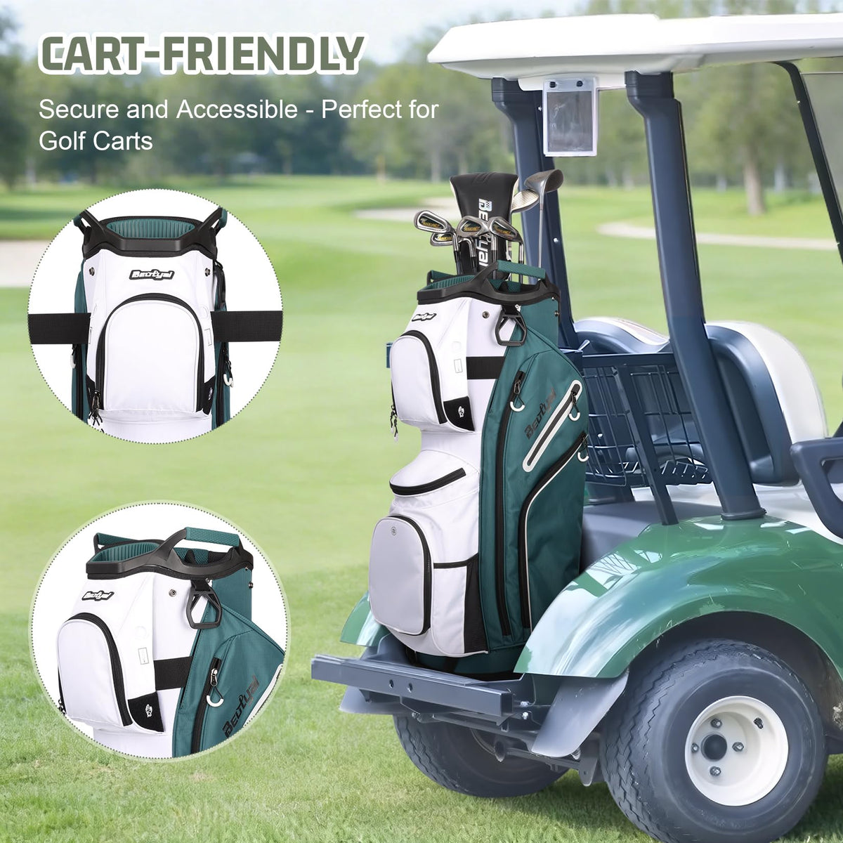 Beutyal rain cover protects clubs in wet weather for reliable preparedness.