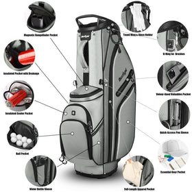 Beutyal insulated cooler pocket keeps drinks cool mid-round