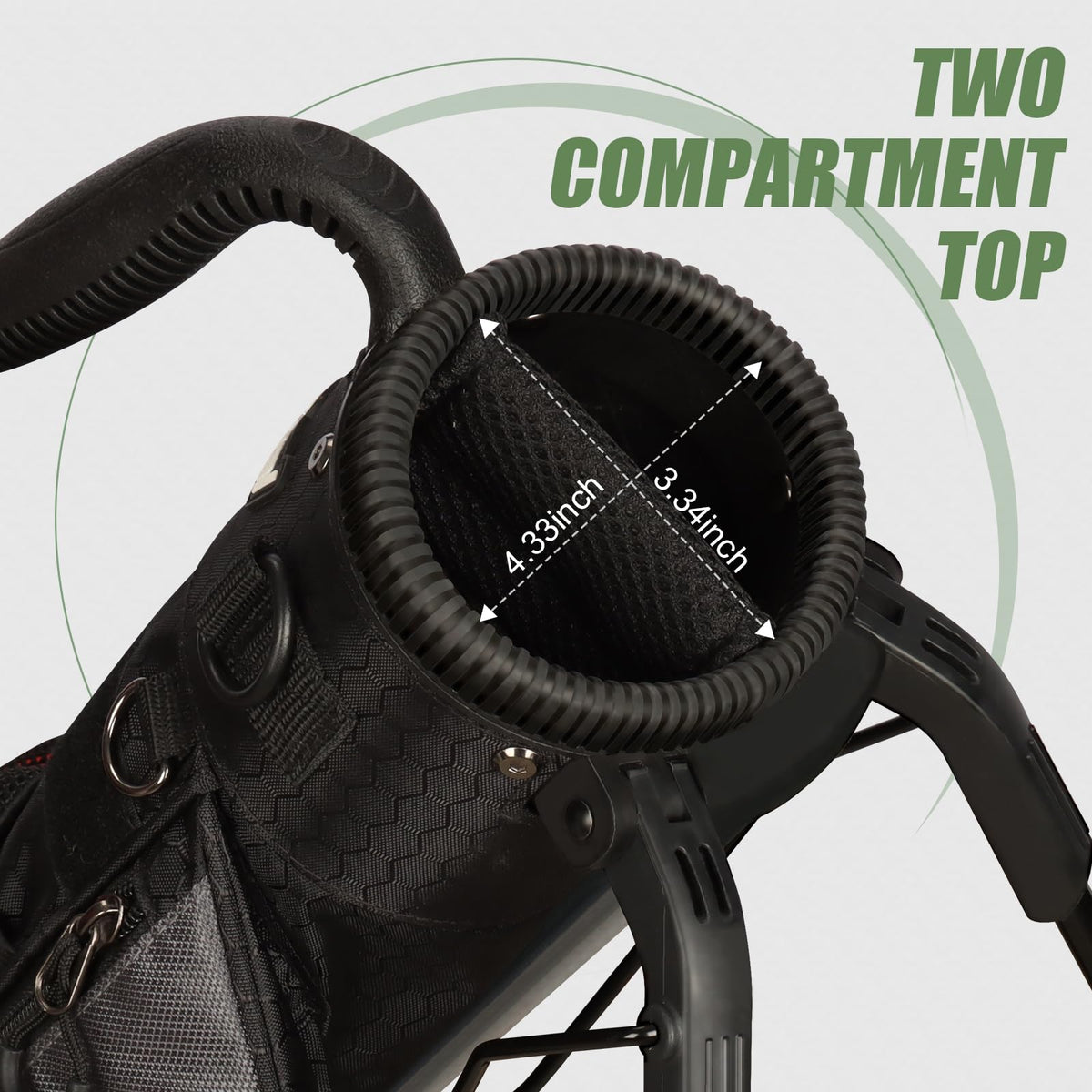 Beutyal stand bag with side pocket layout keeps essentials organized.