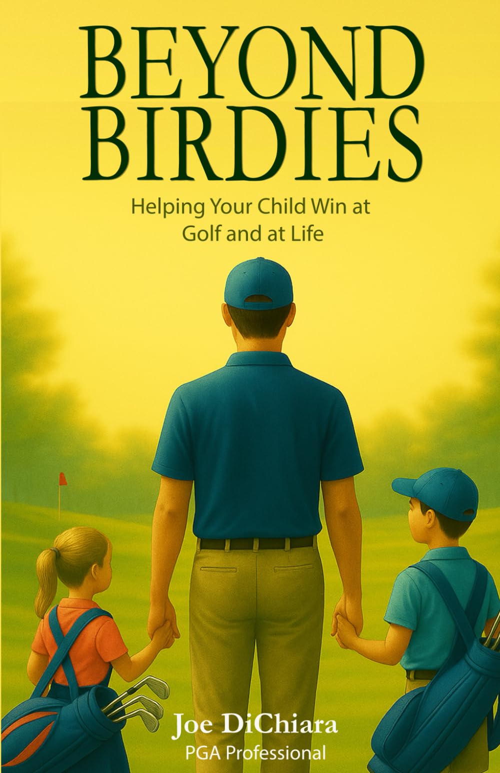 Beyond Birdies cover art shows a child learning golf and life skills for growth.