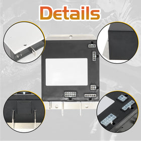 Dash-mounted display mockup illustrating user-friendly cart monitoring