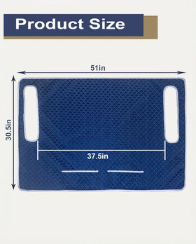 BHLOR seat cover with built-in storage pockets for accessories