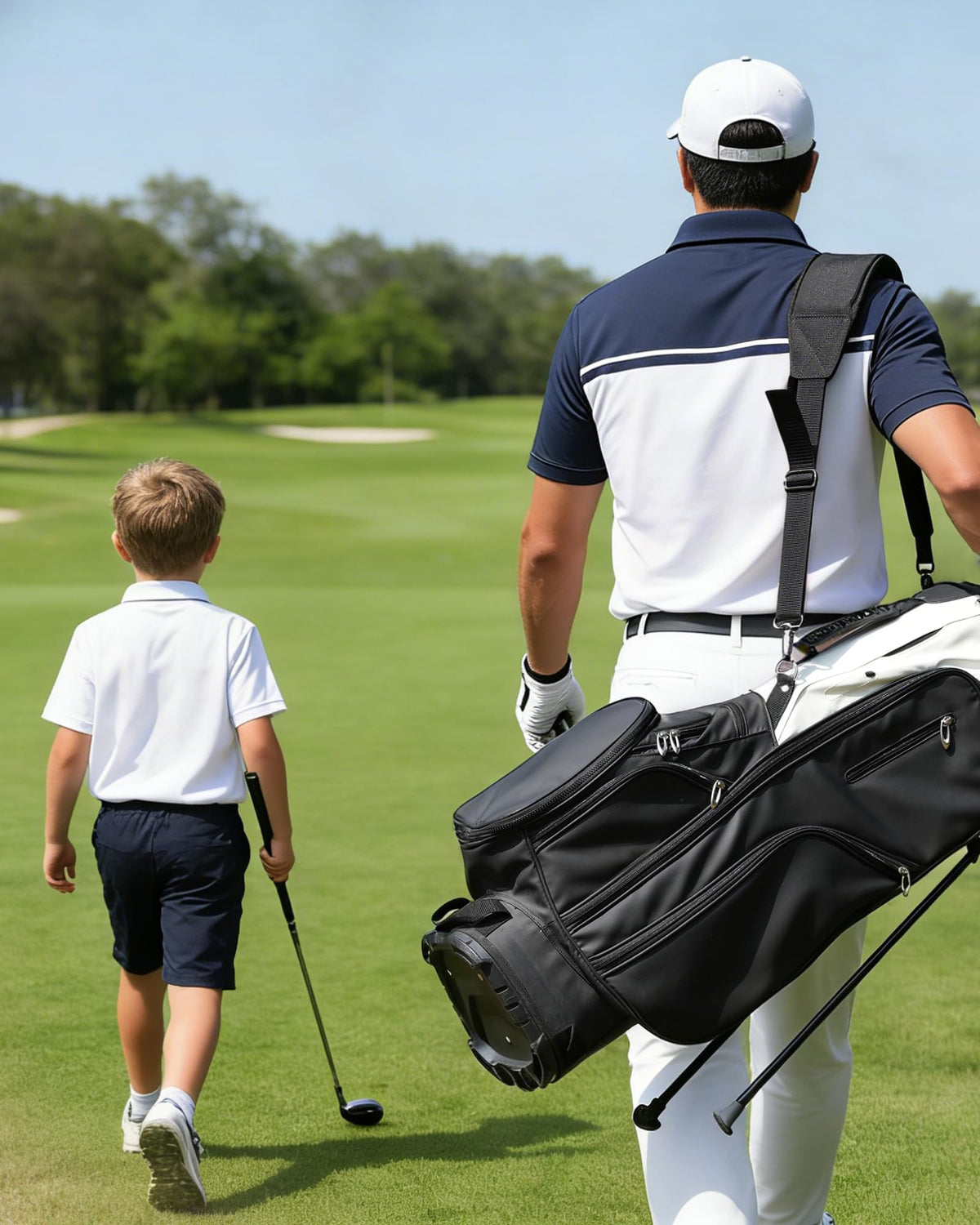 BIG TEETH gift-ready golf bag strap suitable for golfers.