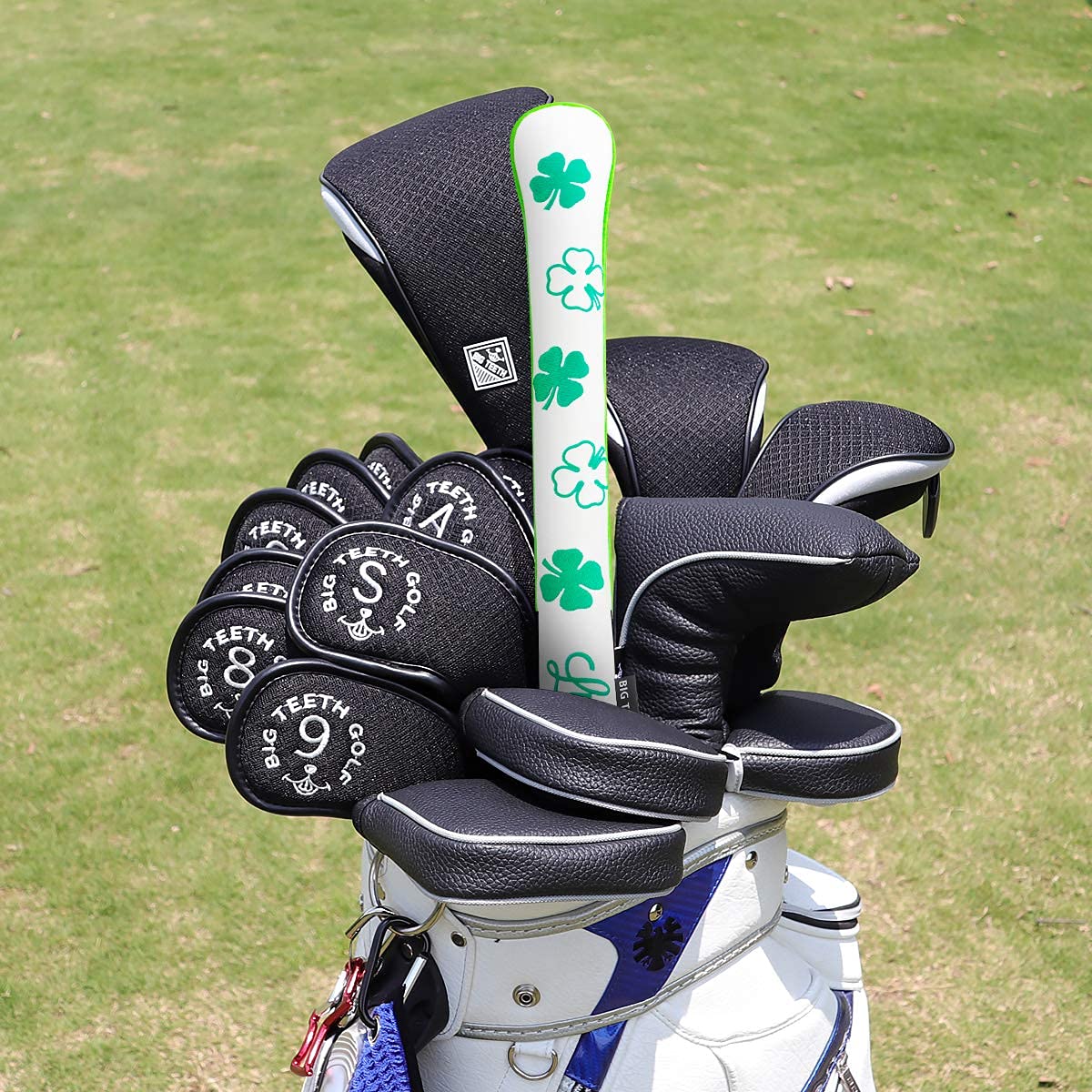Top view of BIG TEETH protective case for alignment sticks showing compact profile