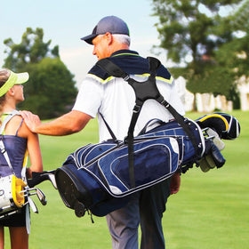 BIG TEETH golf bag accessory helps quick, easy strap replacement.