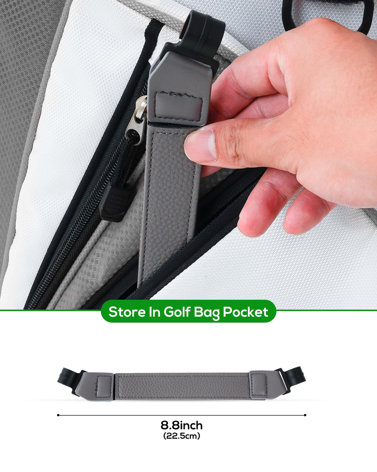 Big Teeth golf bag stand leg fit ensures universal compatibility with thick legs