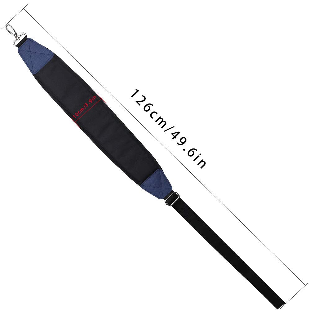 BIG TEETH golf bag strap black and blue color for a bold look