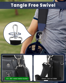 BIG TEETH padded strap provides 0.65-inch cushion for comfortable carry.