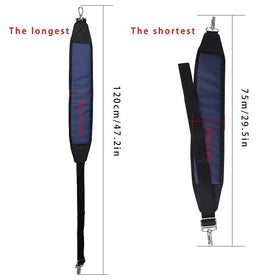 BIG TEETH blue strap offers universal compatibility with many bags and luggage.
