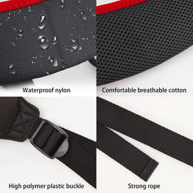 Big Teeth padded strap reduces shoulder strain on long rounds.