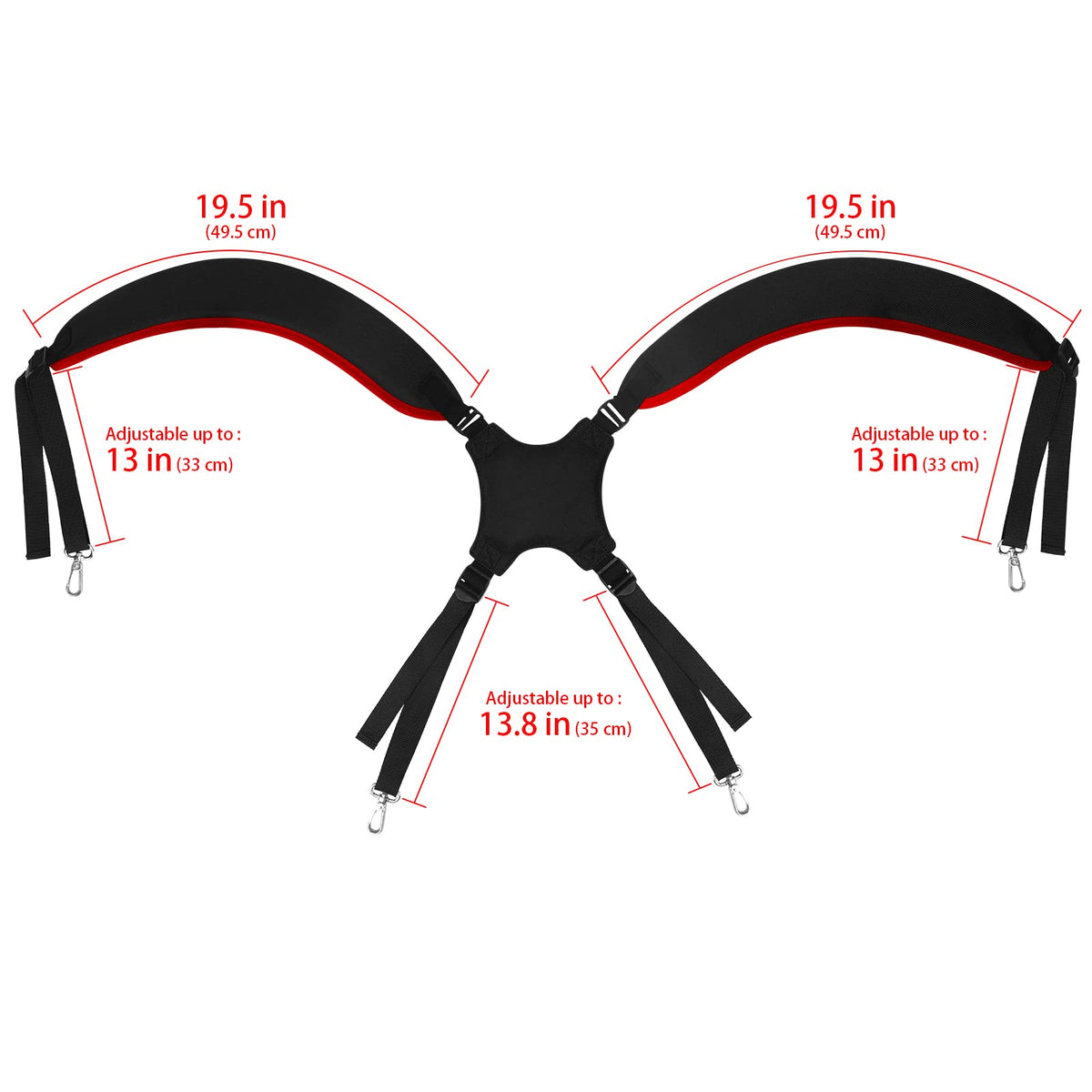 Big Teeth adjustable strap for personalized comfort on course.